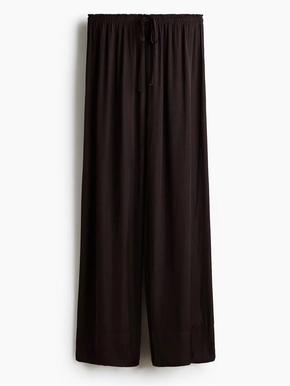 NWT H&M Chocolate Brown Drawstring Pants L
